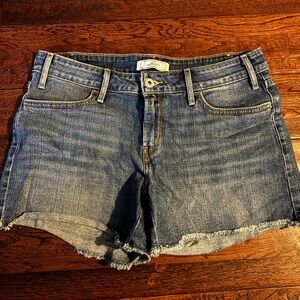 Levi's Medium Blue Denim Cutoff Shorts
